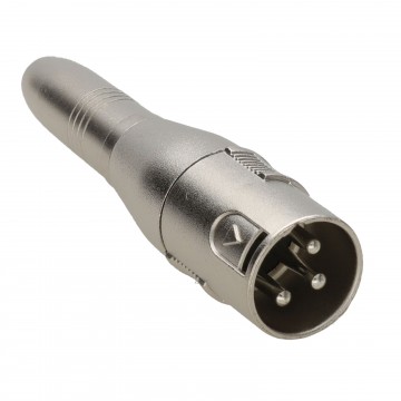 XLR Male Pins to 6.35mm Mono Jack Socket Adapter Converter