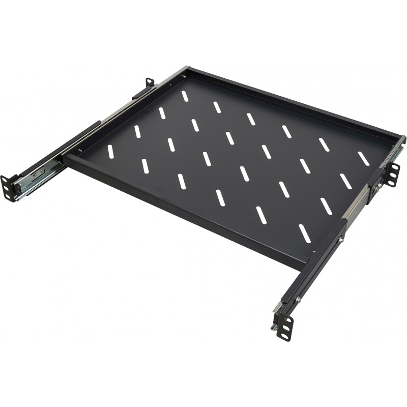 Sliding shelf tray 2u rack mount for keyboards for 19 inch data cabinet