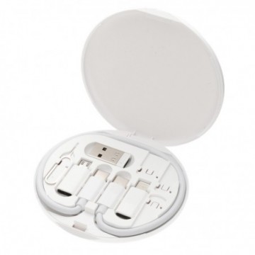 USB Charging Kit with Short Type C Cable Micro/8 pin/A Adapters with Phone Stand