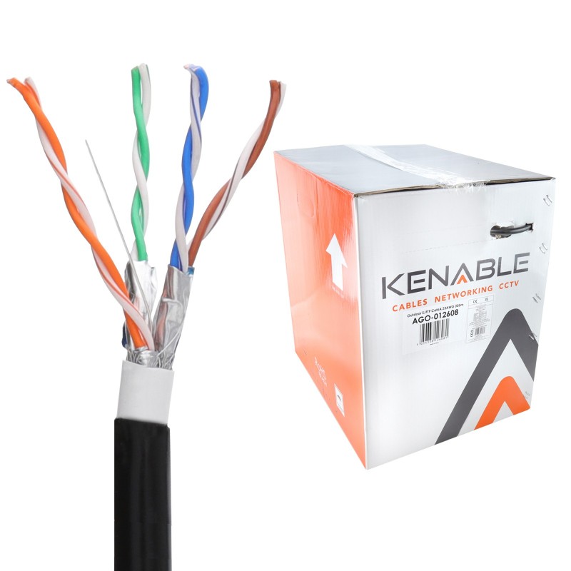 Direct Burial External CAT6A Outdoor COPPER Ethernet Network Cable Reel Gel 305m Direct Burial External CAT6A Outdoor COPPER Ethernet Network Cable Reel Gel 305m
