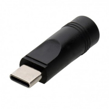 USB C Plug to DC 2.1mm Jack Socket Power Adapter 5V Black