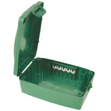 Outdoor IP54 Waterproof Electrical Connection Box for 7-10.5mm Cables Green