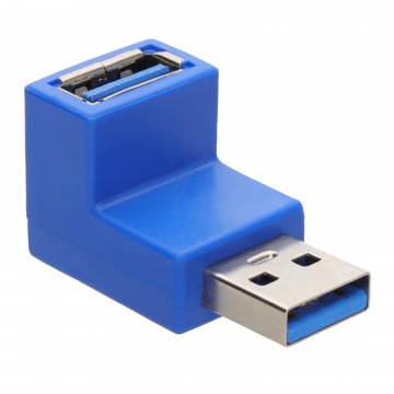 USB 3.0 SuperSpeed Right Angle Adapter A Female to A Male