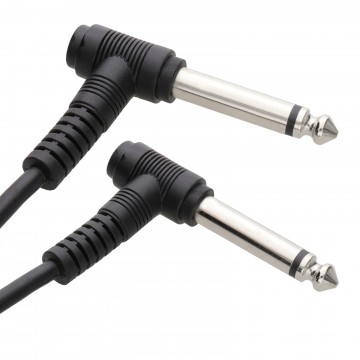 6.35mm 90 Degree Right Angle Jack Audio Mono Guitar Cable 3m