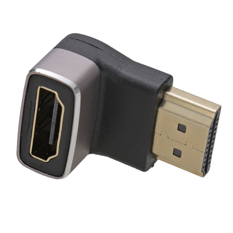 HDMI 2.1 Right Angle Adapter Ultra High Speed 8K60 4K120 90 Degree Vertical