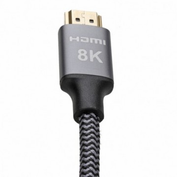 Braided HDMI 2.1 TV Lead HDR 8K 60Hz 4K 120Hz 48Gbps eARC Dolby VRR Cable 0.5m