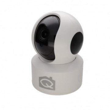 Q Home 3MP Smart WiFi PT Camera 2 Way Audio + Auto Track White
