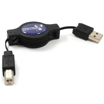 Newlink USB Retractable Data Cable A To B Tangleproof Lead 1.2m