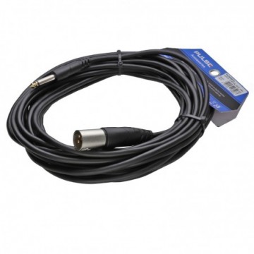 PULSE XLR Male to 6.35mm (1/4 inch) Jack Cable 10m Black