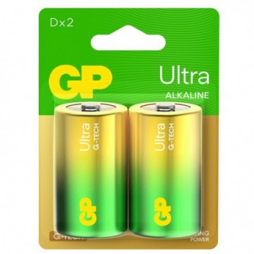 GP D LR20 1.5V Ultra High Performance Alkaline Battery [2 Pack]