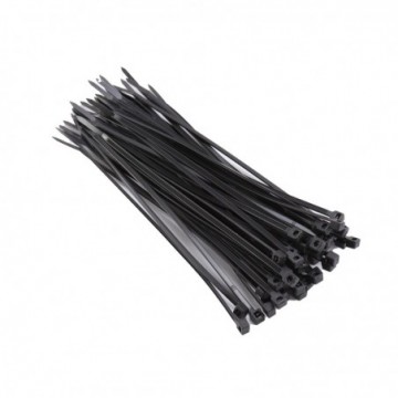 enTie Black Cable Ties 2.5mm x 150mm Nylon 66 UL Approved [50 Pack]