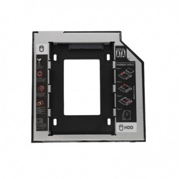 Gembird Drive Caddy Mounting Frame for 2.5 inch drive to 5.25 inch Laptop Drive Bay 9.5mm