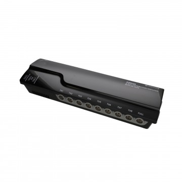 8 Way 4G Ready VHF UHF TV Aerial Distribution Powered Amplifier & DC By-Pass