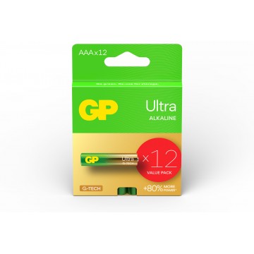 GP AAA 1.5V Plus Ultra High Performance Alkaline Battery [12 Pack]