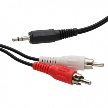 Pro Signal 3.5mm Stereo Jack to 2 x Phono Plugs Audio Cable 0.25m 25cm