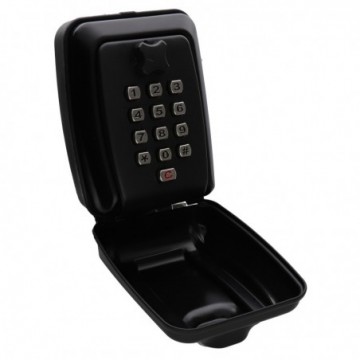 Mofuver Large 12-Digit Key Safe Wall Mounted Weatherproof Outdoor - Black