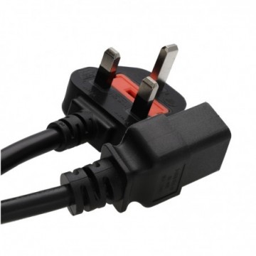 Power Cable UK Plug (13A Fused) to IEC C19 Cable 1.5mm Lead 2.5m Black