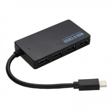 USB C 3.0 SuperSpeed 4 Port USB A Hub up to 4 Devices to 1 USB C Port 5GBPS