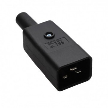 Kaiser 765/SW 16A IEC C20 250V Male Inline Easy Wire Plug
