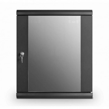FLAT PACK Wall Mounted Data Cabinet for 19 inch Rack 12U 550mm Black