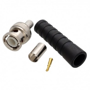 BNC Crimp Male Plug End for RG59/MF100 CCTV Camera Coaxial Cable Pack of 5