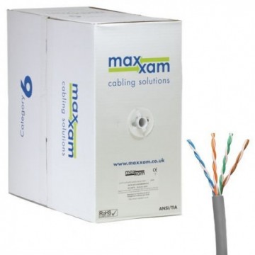 Cat6 Grey U/UTP Low Smoke  24AWG Solid CPR Dca Cable 305m Box