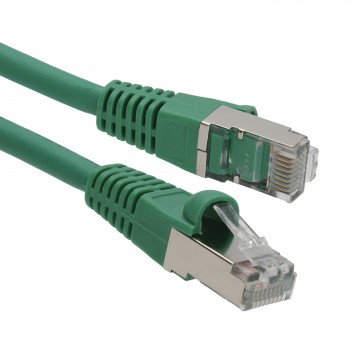 Cat6A SSTP LSZH RJ45 Network Ethernet Patch 10 Gigabit Cable  2m Green