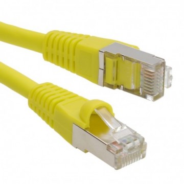 Cat6A SSTP LSZH RJ45 Network Ethernet Patch 10 Gigabit Cable 1m Yellow