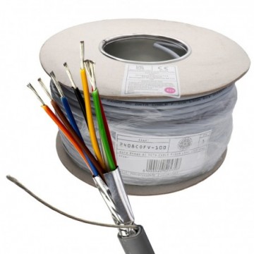 aura 24AWG 8 Core Belden Alternative Multicore Cable F/SCR LSZH Eca 100m Grey