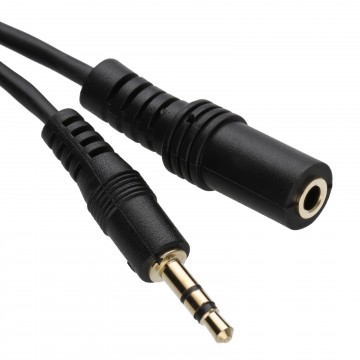 Slimline PRO 3.5mm Jack to Stereo Jack Socket Headphone Extension Cable   0.5m