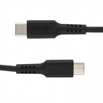 USB-C 2.0 to USB-C Plug Phone Fast Charger Data Cable 65W Lead 0.5m Black TPE