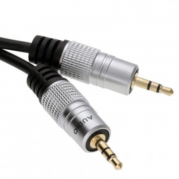Pro Audio 3.5mm Stereo Jack to Jack Sound Cable Lead Gold 0.5m 50cm