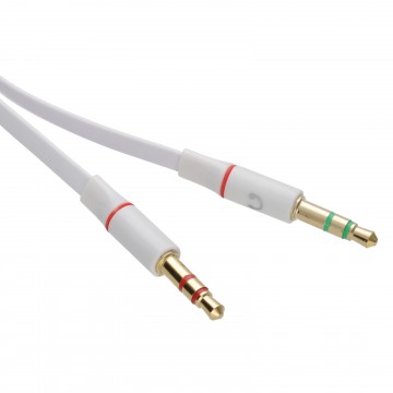 Headset with Mic Converter Cable 4 Pole 3.5mm Socket to 2x 3.5mm Plugs