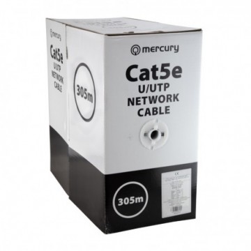 CAT5e Outdoor Gel Filled Ethernet Cable Reel 305m UTP Copper Black External Use