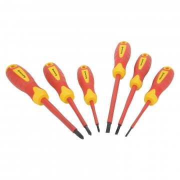 VDE Approved Fully Insulated Electricians 6 Piece Screwdriver Set