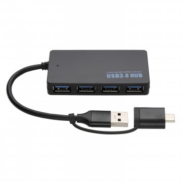 USB 3.0 SuperSpeed 4 Port USB Hub up to 4 Devices to 1 USB Port 5GBPS