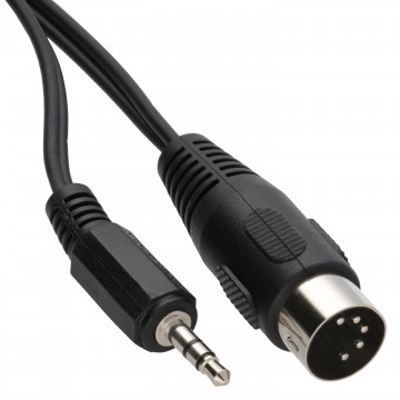 5 Pin Din Plug To 3.5mm Jack Stereo Plug Audio Cable 3m