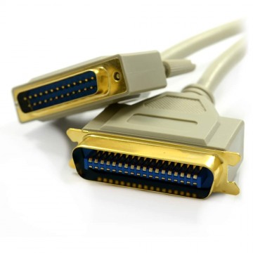 Parallel 25pin Male to 36pin Centronics Male -  1.8m