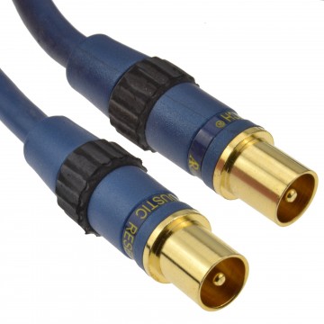 Acoustic Research Gold Male to Male Aerial TV Cable Lead 1.8m