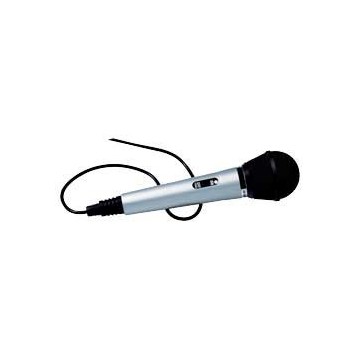 Silver High Quality 500 Ohm Dynamic Dual Impedance Microphone 6m Lead