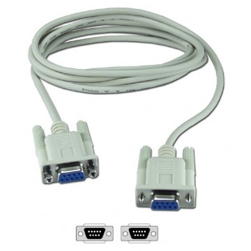 Serial RS232 9 Pin Female To Female Printer Cable Lead 5m