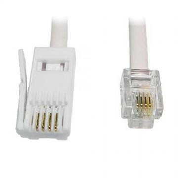 56k Fax/Data - 4 wire - Modem to BT to RJ11 Cable 5m