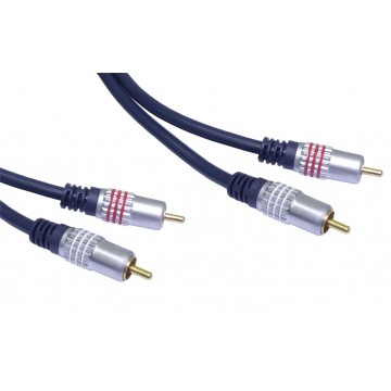 Newlink 99.99% OFC 2 x RCA Phono Shielded Audio Cable 10m