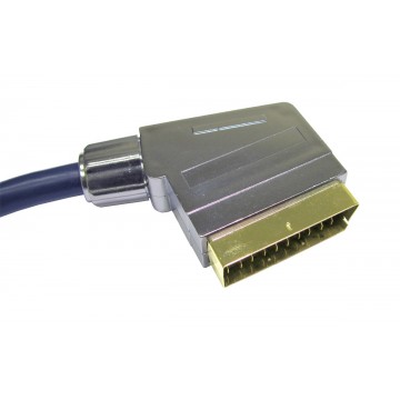 Newlink 99.99% OFC Scart to Scart Shielded AV Cable  0.75m
