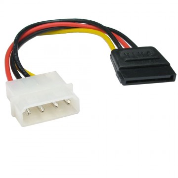 Molex LP4 4 pin to SATA 15 pin Power Adapter Cable Lead