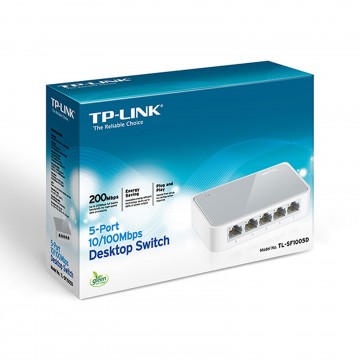 TP-Link 5 Port Unmanaged 10/100 Desktop Switch Hub TL-SF1005D