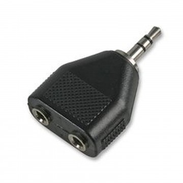 Dual 3.5mm Mono Sockets to 3.5mm Stereo Jack Audio Adapter