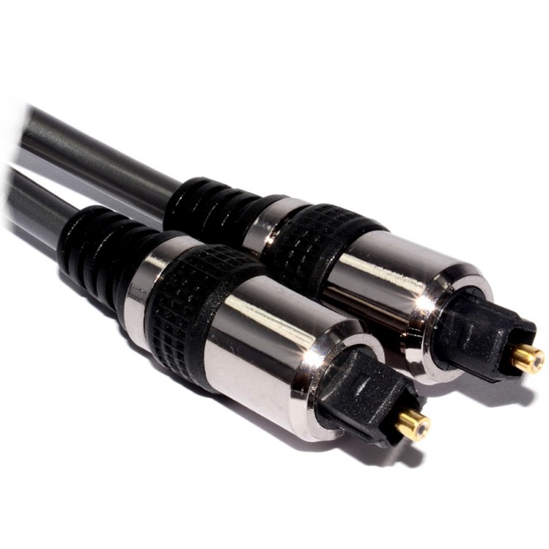 CHROME HQ 5mm TOS Link Optical Digital Audio Cable Lead 1.5m CHROME HQ 5mm TOS Link Optical Digital Audio Cable Lead 1.5m