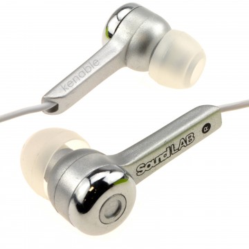 In-Ear Isolation Stereo Music Headphones Iphone/Android Phone Silver
