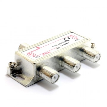 F-Type Screw Connector Splitter For Virgin Cable 3 way 2.4G